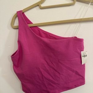 One shoulder workout top